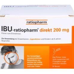 IBU-RATIOPHARM direkt 200 mg Pulver zum Einnehmen 20 St