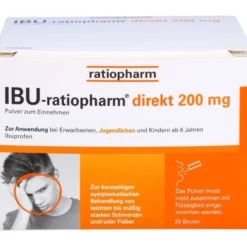IBU-RATIOPHARM direkt 200 mg Pulver zum Einnehmen 20 St