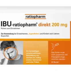 IBU-RATIOPHARM direkt 200 mg Pulver zum Einnehmen 20 St
