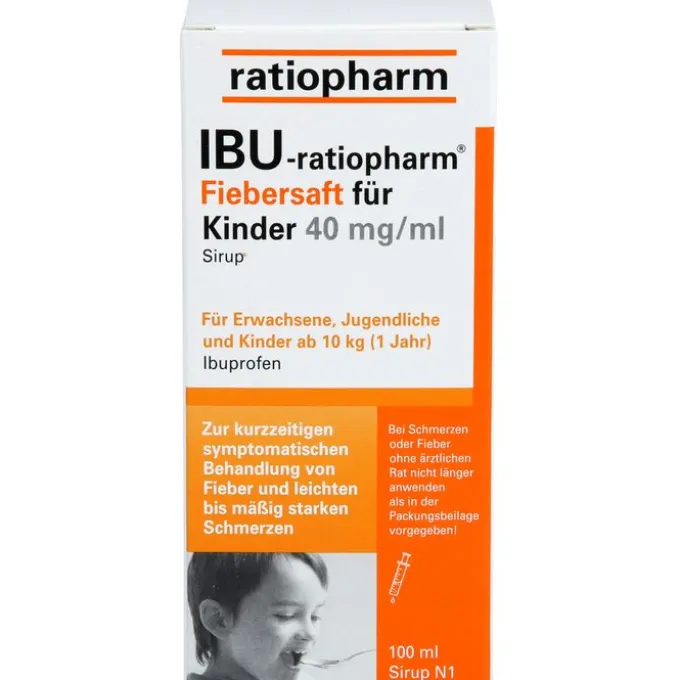 IBU-RATIOPHARM Fiebersaft für Kinder 40 mg/ml 100 ml