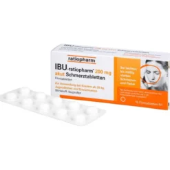 IBU-RATIOPHARM 200 mg akut Schmerztbl.Filmtabl. 10 St