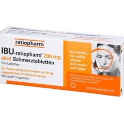 IBU-RATIOPHARM 200 mg akut Schmerztbl.Filmtabl. 10 St