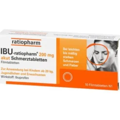 IBU-RATIOPHARM 200 mg akut Schmerztbl.Filmtabl. 10 St