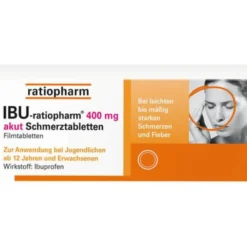 IBU-RATIOPHARM 400 mg akut Schmerztbl.Filmtabl. 10 St