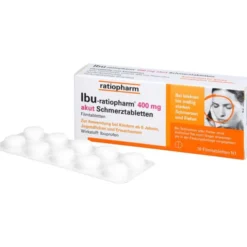 IBU-RATIOPHARM 400 mg akut Schmerztbl.Filmtabl. 10 St