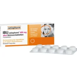 IBU-RATIOPHARM 400 mg akut Schmerztbl.Filmtabl. 10 St