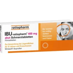 IBU-RATIOPHARM 400 mg akut Schmerztbl.Filmtabl. 10 St