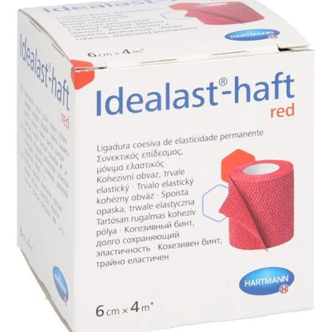 IDEALAST-haft color Binde 6 cmx4 m rot 1 St