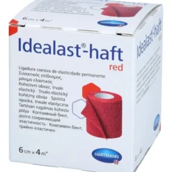 IDEALAST-haft color Binde 6 cmx4 m rot 1 St
