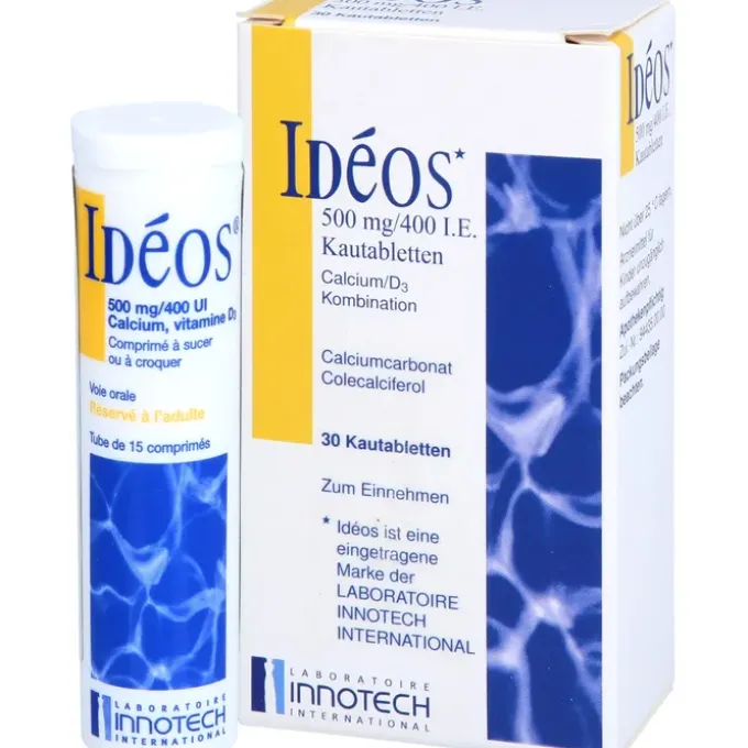 IDEOS 500 mg/400 I.E. Kautabletten 30 St