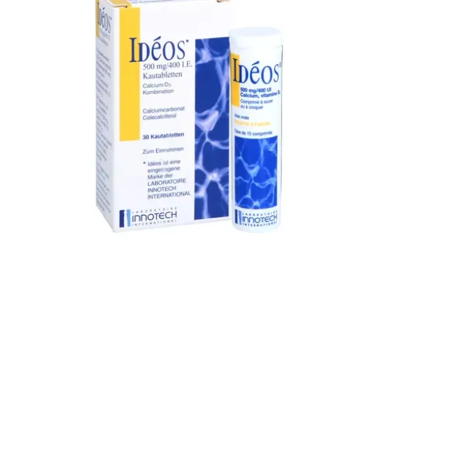IDEOS 500 mg/400 I.E. Kautabletten 30 St