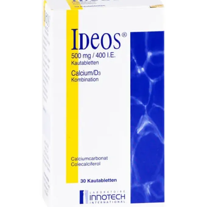 IDEOS 500 mg/400 I.E. Kautabletten 30 St
