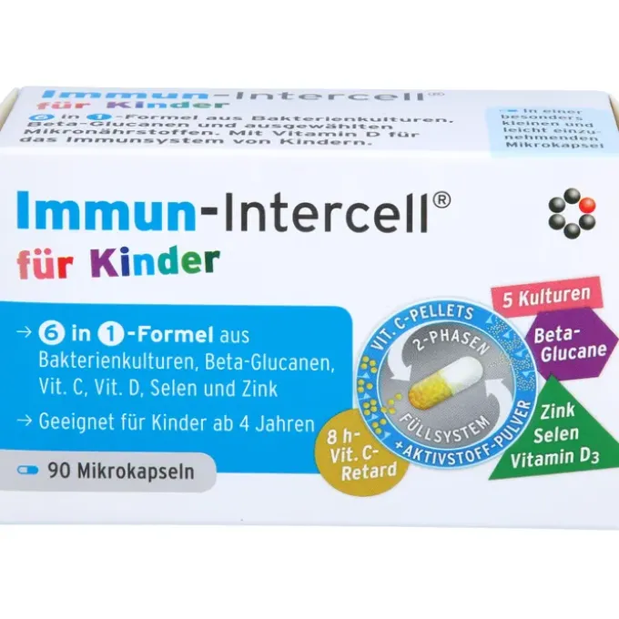 IMMUN-INTERCELL für Kinder Hartk.verä.Wst.-Frs. 90 Stück