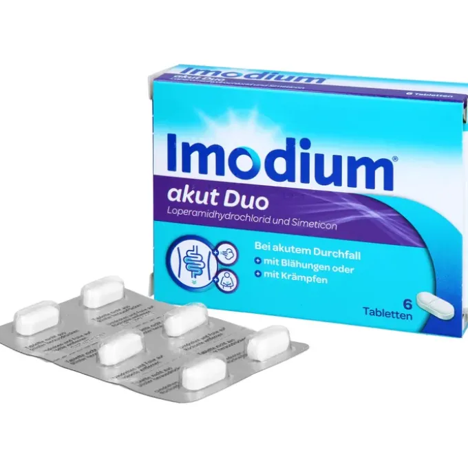 IMODIUM akut Duo 2 mg/125 mg Tabletten 6 St
