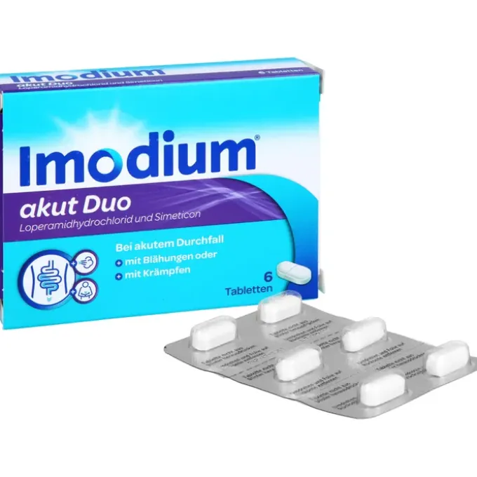 IMODIUM akut Duo 2 mg/125 mg Tabletten 6 St