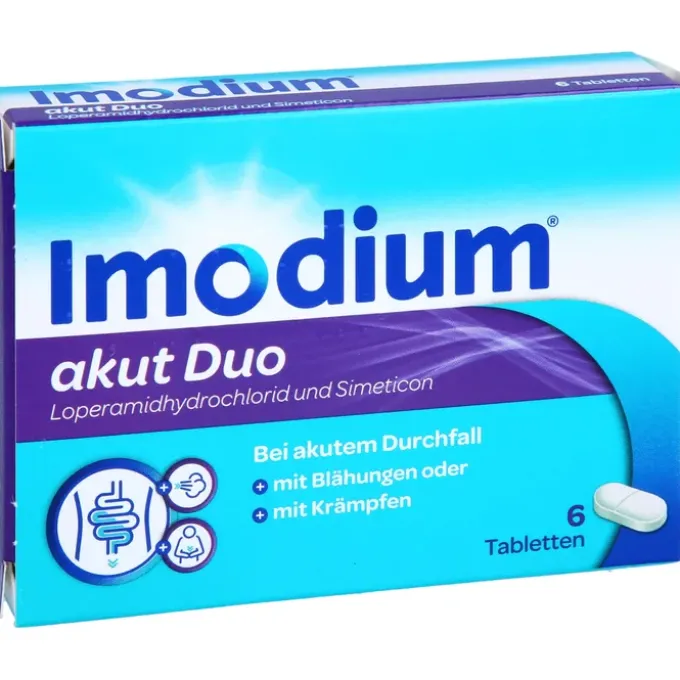 IMODIUM akut Duo 2 mg/125 mg Tabletten 6 St