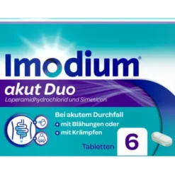 IMODIUM akut Duo 2 mg/125 mg Tabletten 6 St