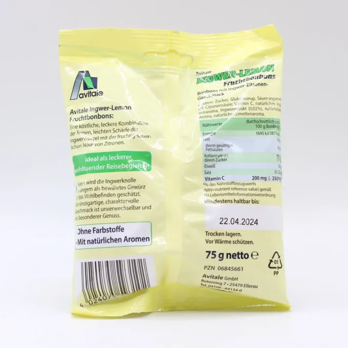 INGWER LEMON Bonbons+Vitamin C 25 Stück