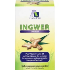 INGWER 500 mg Kapseln+Vitamin B1+C 90 Stück