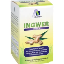 INGWER 500 mg Kapseln+Vitamin B1+C 90 Stück