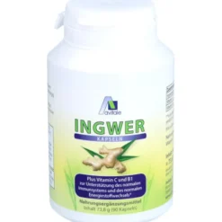 INGWER 500 mg Kapseln+Vitamin B1+C 90 Stück