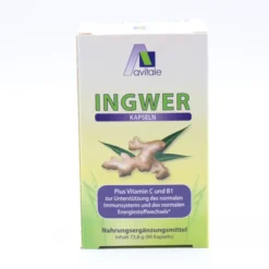 INGWER 500 mg Kapseln+Vitamin B1+C 90 Stück