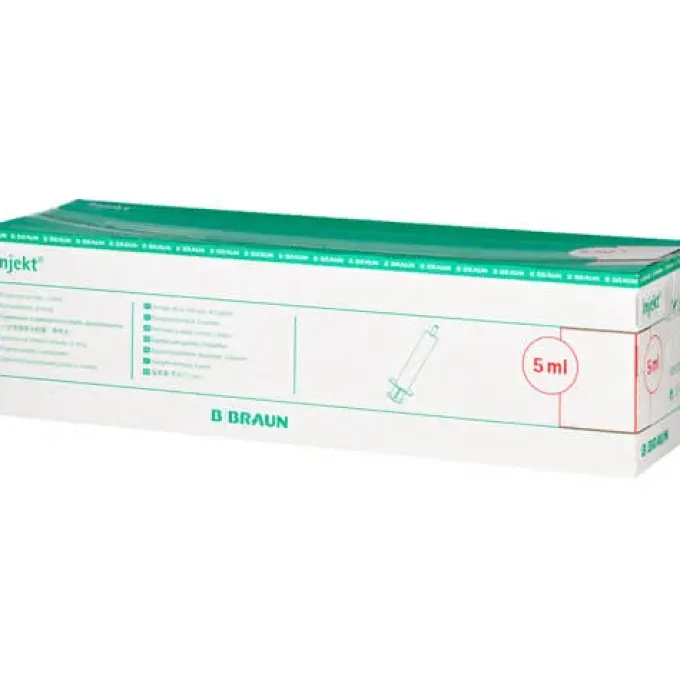 INJEKT Solo Spritze 5 ml Luer exzentrisch PVC-frei 500 ml