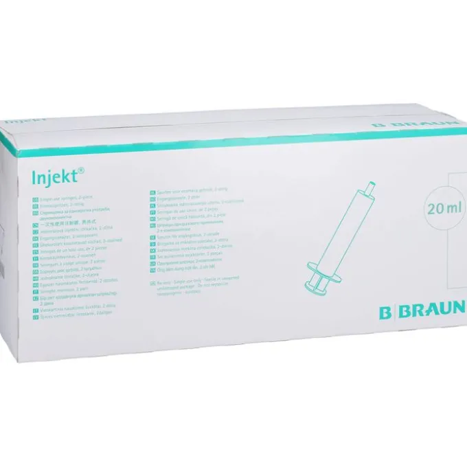 INJEKT Solo Spritze 20 ml Luer exzentrisch PVC-fr. 100X20 ml