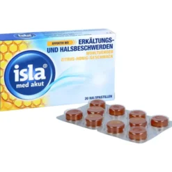 ISLA MED akut Zitrus-Honig Pastillen 20 St