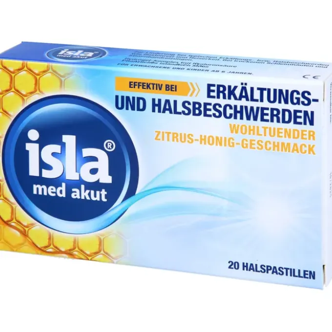 ISLA MED akut Zitrus-Honig Pastillen 20 St