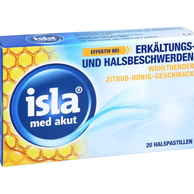 ISLA MED akut Zitrus-Honig Pastillen 20 St