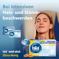 ISLA MED akut Zitrus-Honig Pastillen 20 St