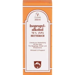 ISOPROPYLALKOHOL 70% V/V Hetterich 200 ml
