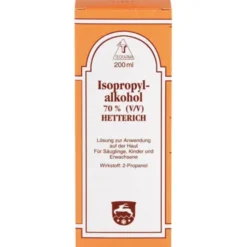 ISOPROPYLALKOHOL 70% V/V Hetterich 200 ml