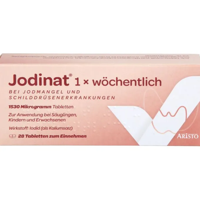 JODINAT 1x wöchentlich 1530 Mikrogramm Tabletten 28 St