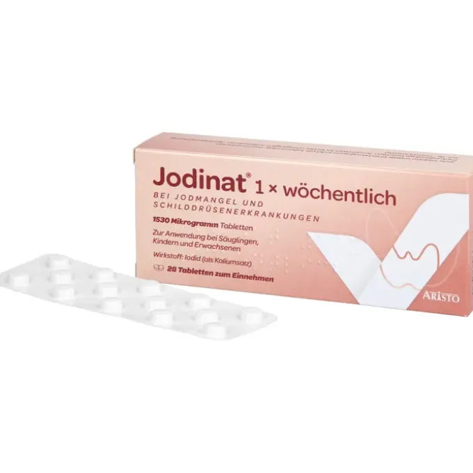 JODINAT 1x wöchentlich 1530 Mikrogramm Tabletten 28 St