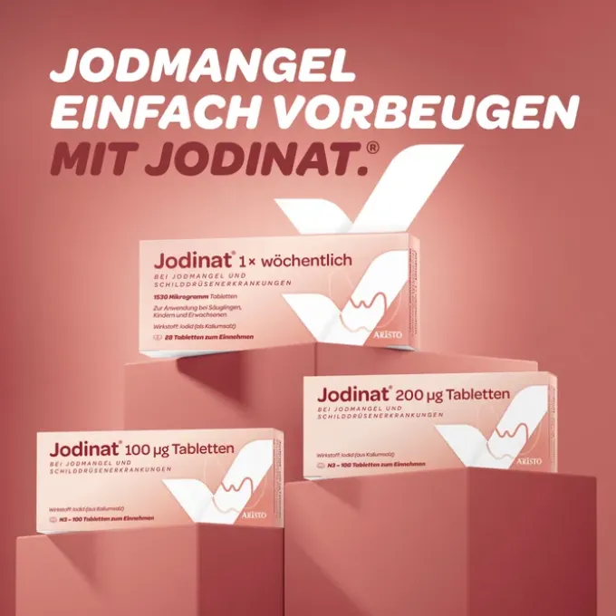 JODINAT 1x wöchentlich 1530 Mikrogramm Tabletten 28 St