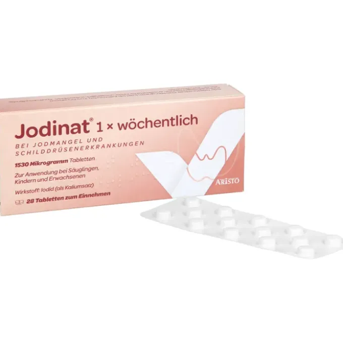 JODINAT 1x wöchentlich 1530 Mikrogramm Tabletten 28 St