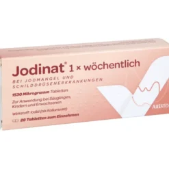 JODINAT 1x wöchentlich 1530 Mikrogramm Tabletten 28 St