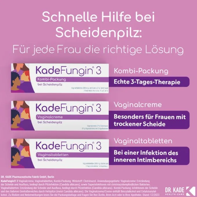 KADEFUNGIN 3 Vaginalcreme 20 g