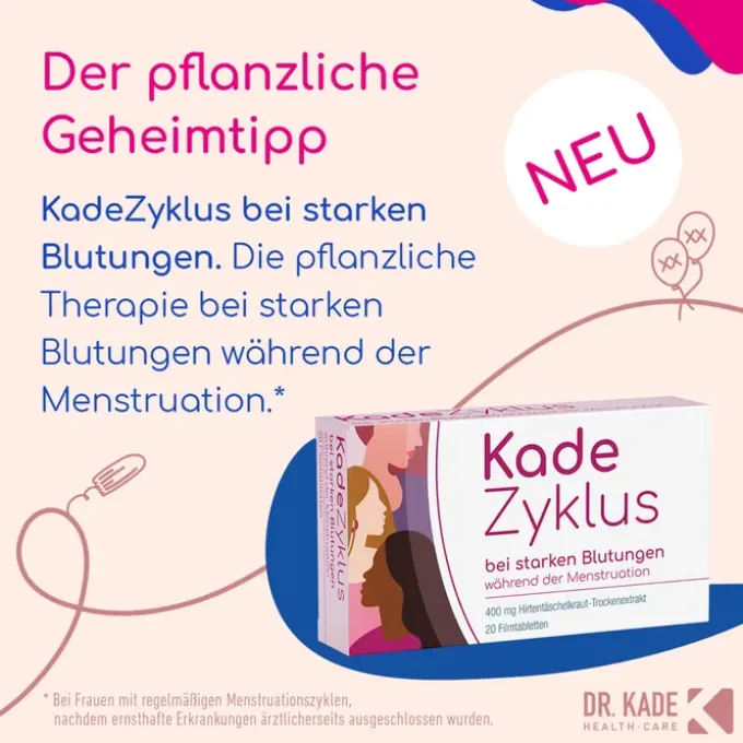 KADEZYKLUS bei starken Blutung.w.d.Menst 400mg FTA 20 St