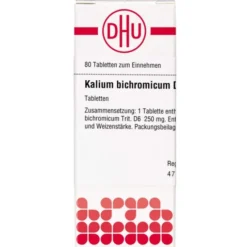 KALIUM BICHROMICUM D 6 Tabletten 80 St