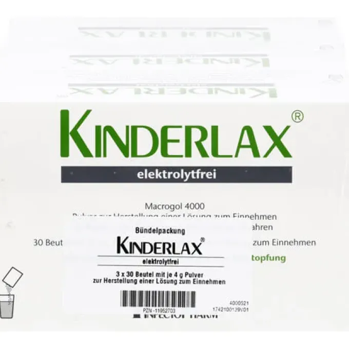 KINDERLAX elektrolytfrei Plv.z.Her.e.Lsg.z.Einn. 90 Stück