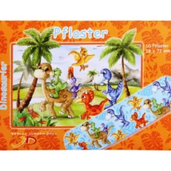 KINDERPFLASTER Dinosaurier Briefchen 10 St