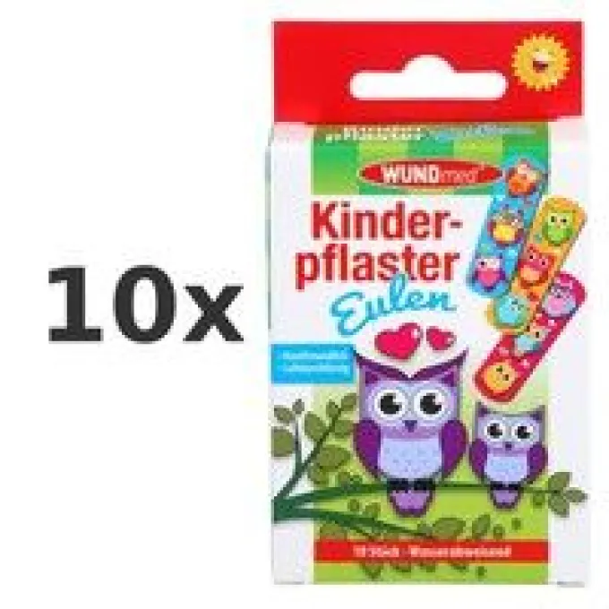 Kinderpflaster Eulen 10St 10x 10 St