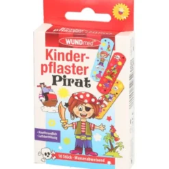 KINDERPFLASTER Pirat 10 St