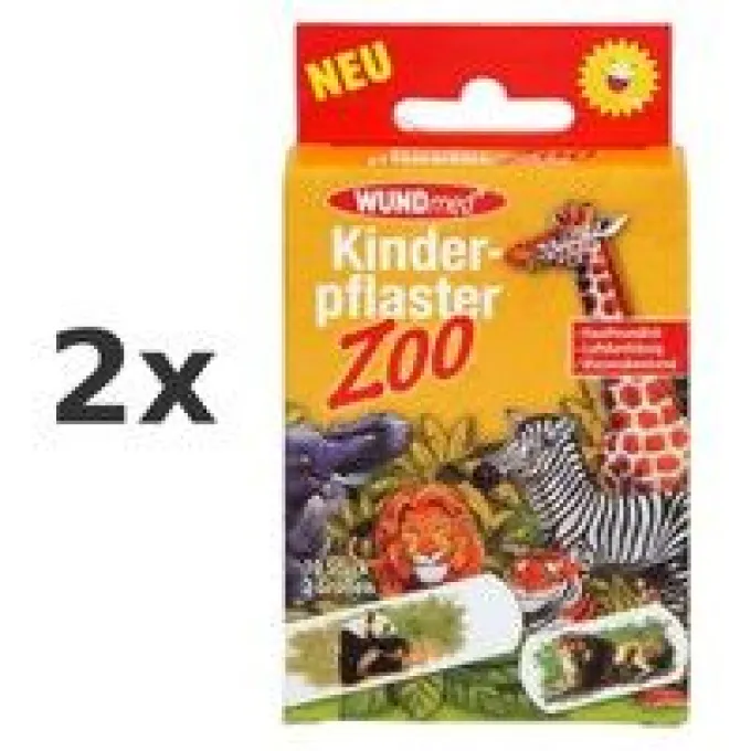 Kinderpflaster Zoo 2 Größen 10St 2x 10 St
