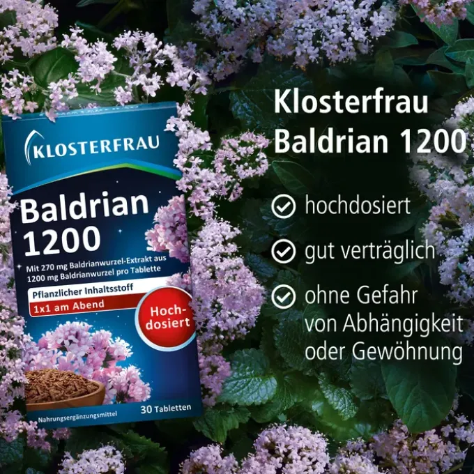 KLOSTERFRAU Baldrian 1200 Tabletten 30 Stück