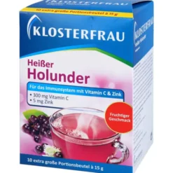 KLOSTERFRAU Broncholind heißer Holunder Granulat 10 Stück