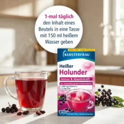 KLOSTERFRAU Broncholind heißer Holunder Granulat 10 Stück